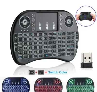 Bezdrôtová klávesnica a myš (touchpad)