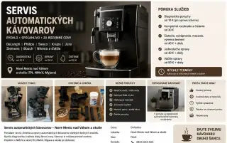 Servis a oprava kávovarov – DeLonghi, Philips, Saeco, Krups