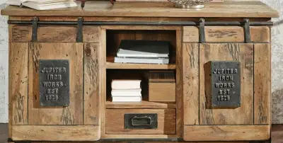 Masívny Mango nábytok Bar, Skriňa, TV stolík