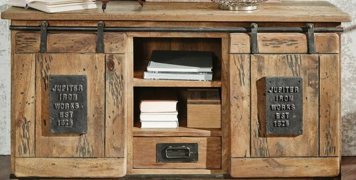 Masívny Mango nábytok Bar, Skriňa, TV stolík