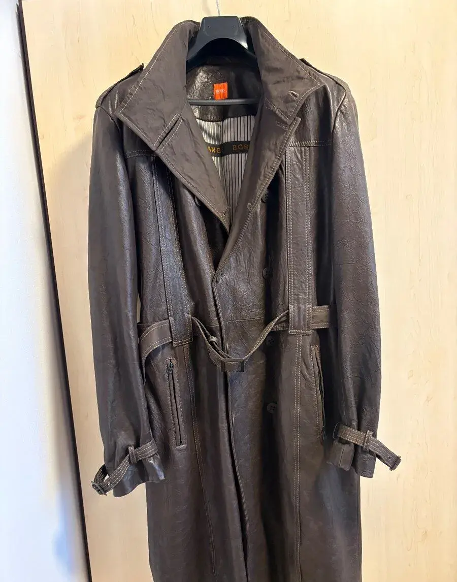Pánsky kožený kabát Hugo Boss veľ. 58