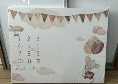Míľniková podložka na fotenie bábätka