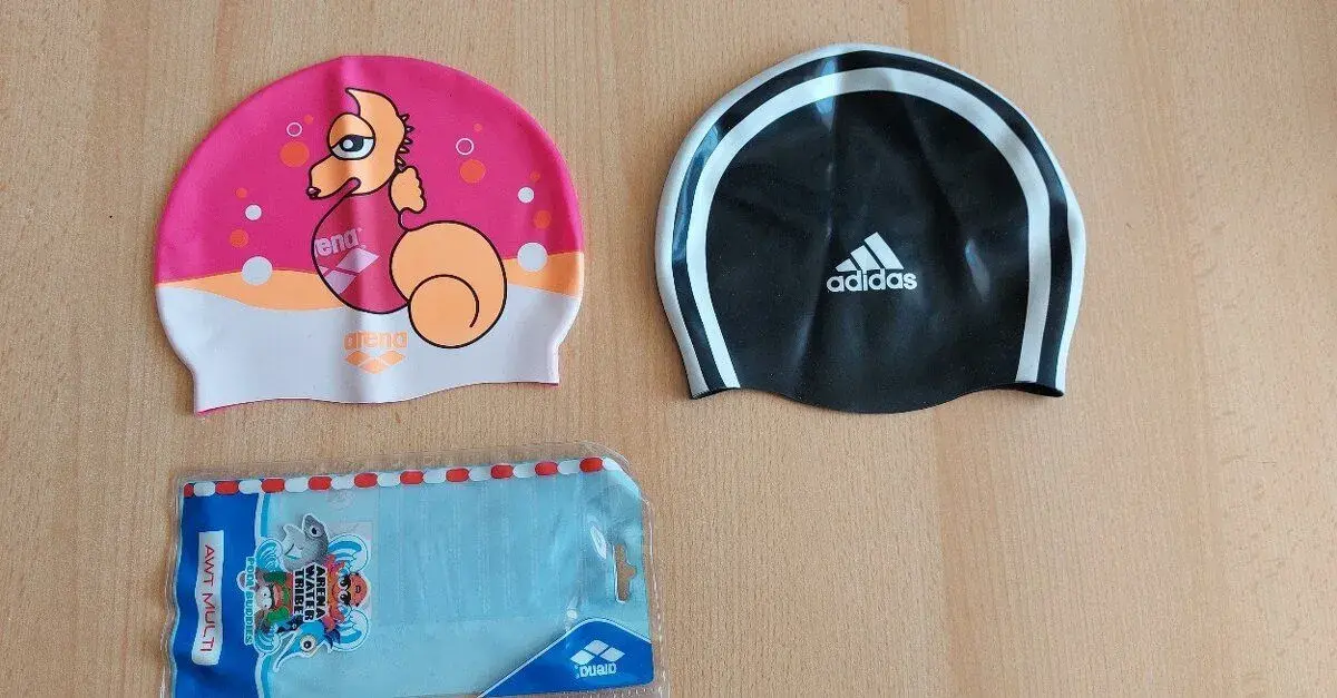 Plavecká čiapka, zn.Arena a Adidas