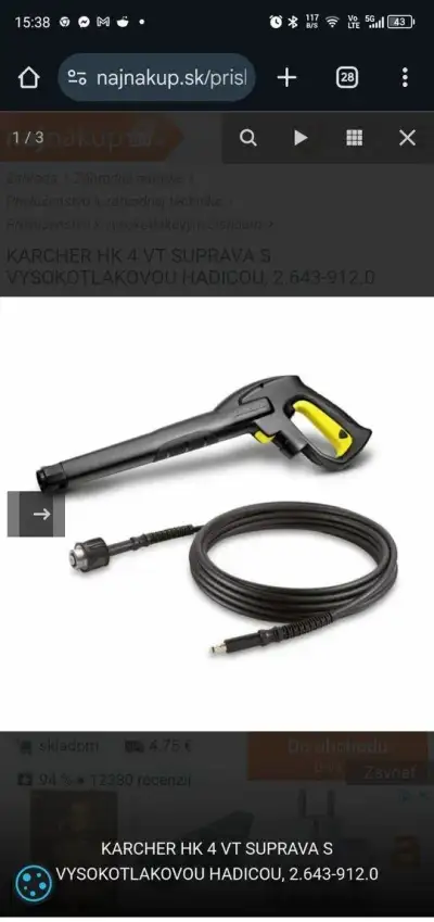 KARCHER príslušenstvo k vysokotlakovým čističom