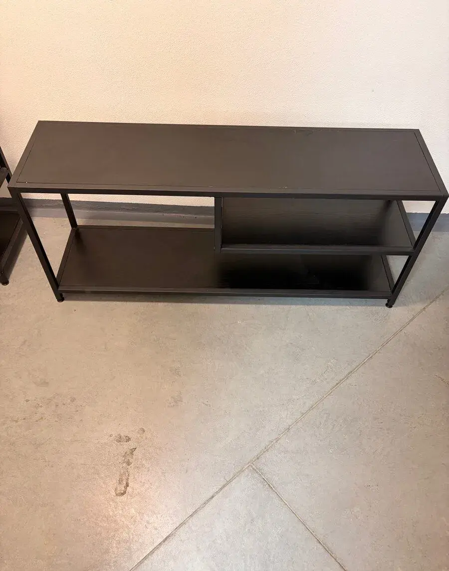 2x Čierny TV / konzolový stolík