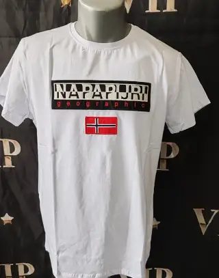Pánske tričko Napapijri biele xl