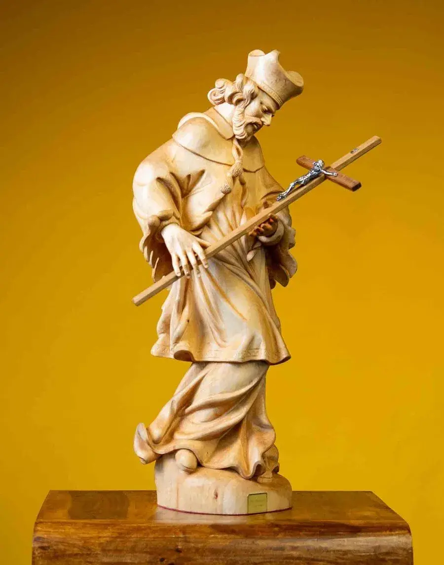 Ručne vyrezávanu sochu - Svätý Ján Nepomucký