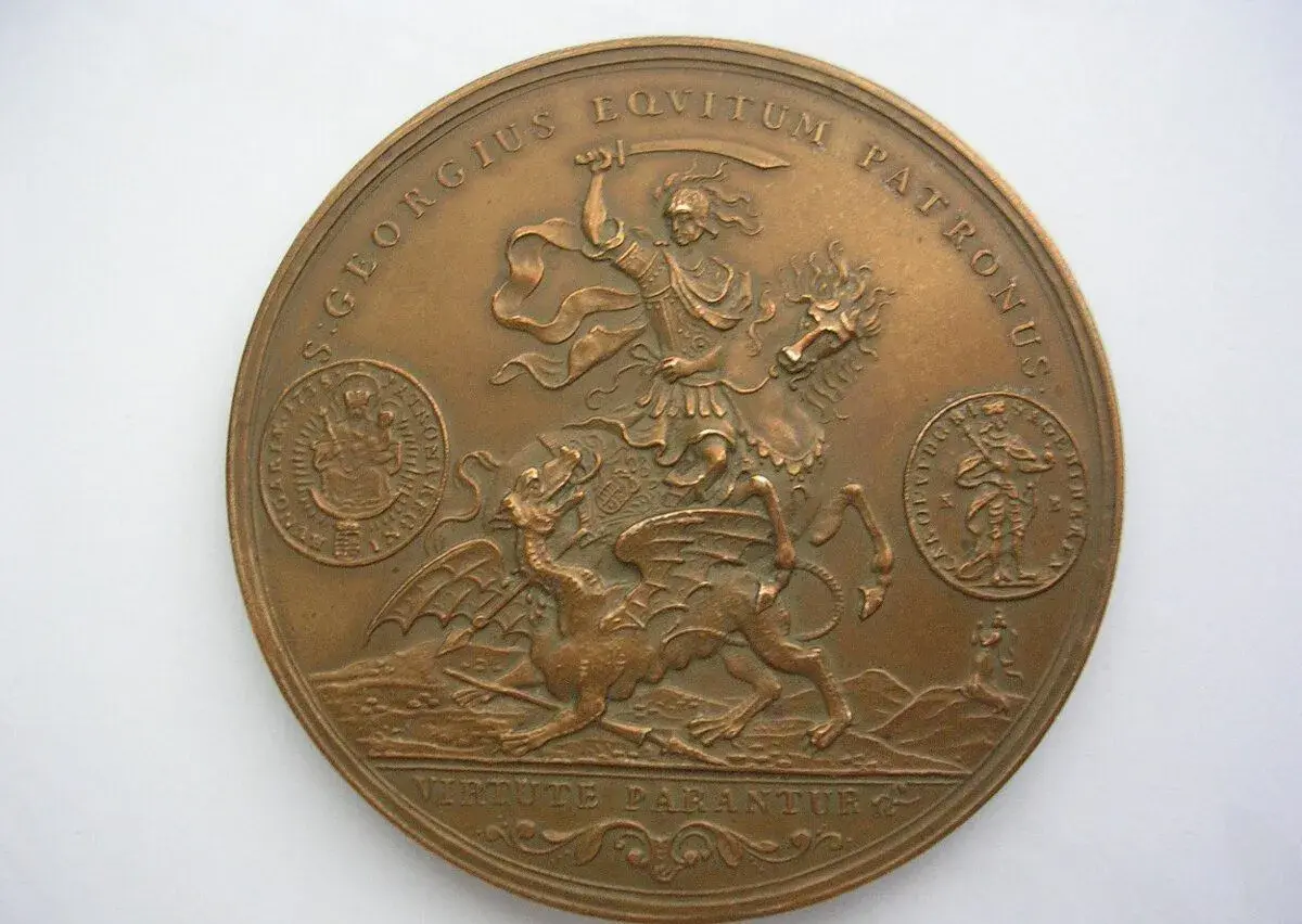 AE MEDAILA 1726/1914 S.Georgius equitum patronus SV.Juraj,