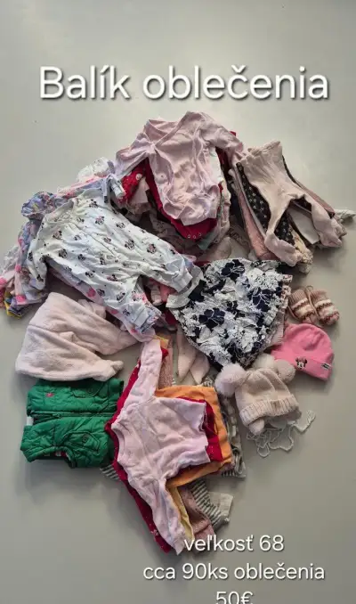 Balík oblečenia veľkosť 68