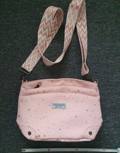 ružová crossbody kabelka, nová
