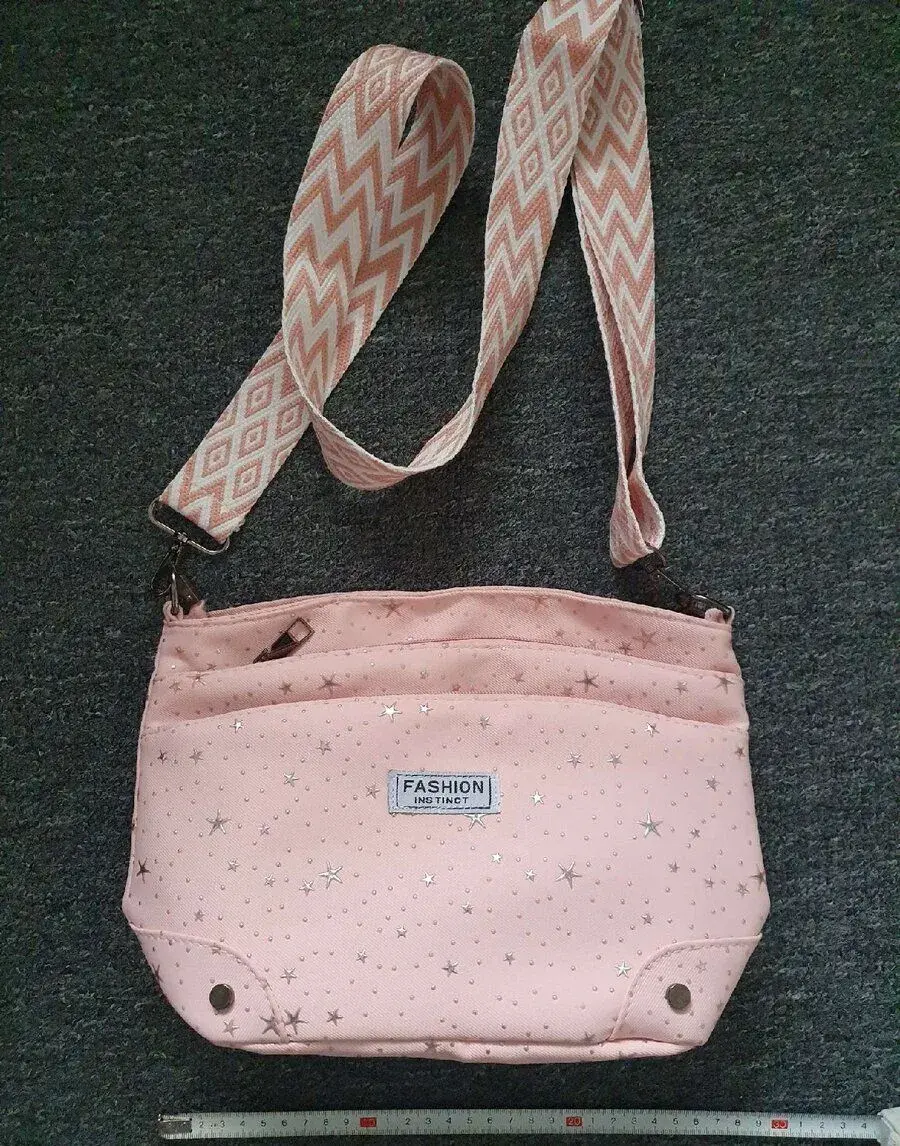 ružová crossbody kabelka, nová