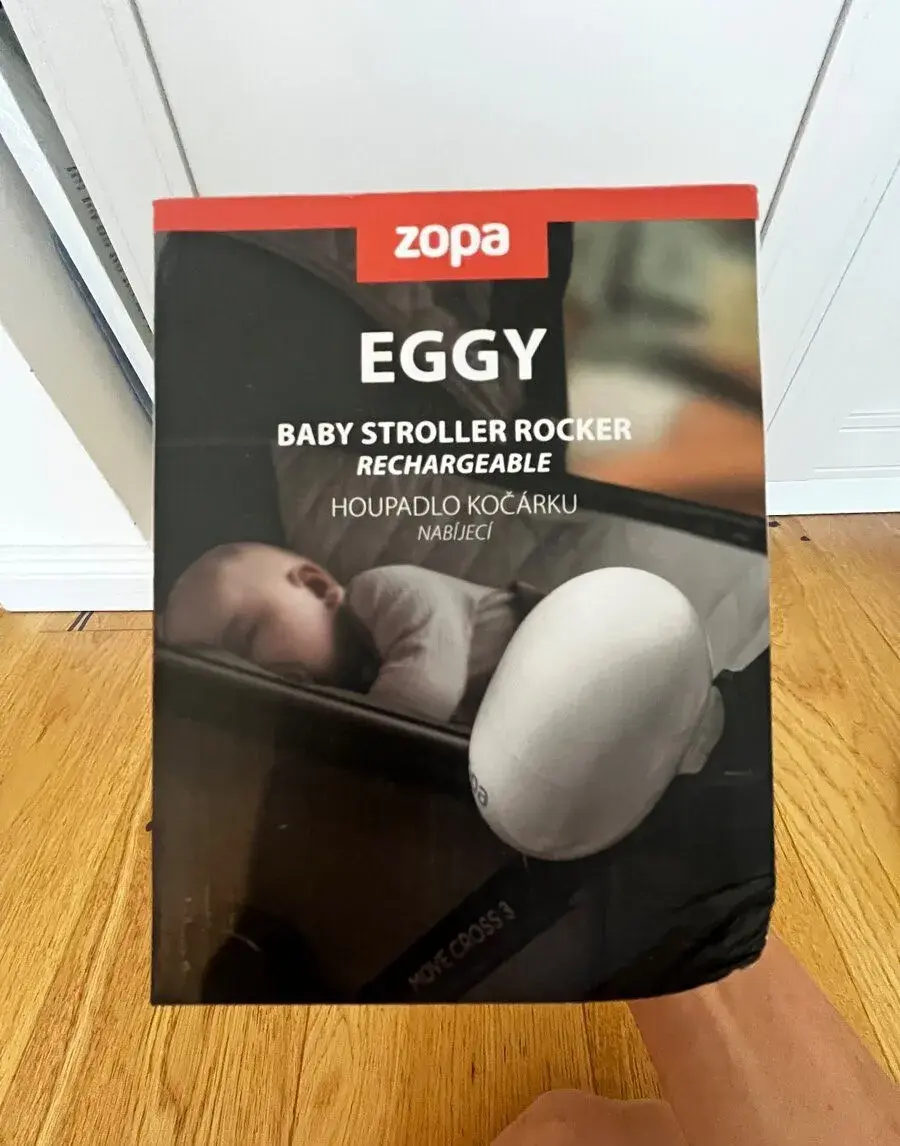 Zopa Eggy biela - hojdačka na kočík