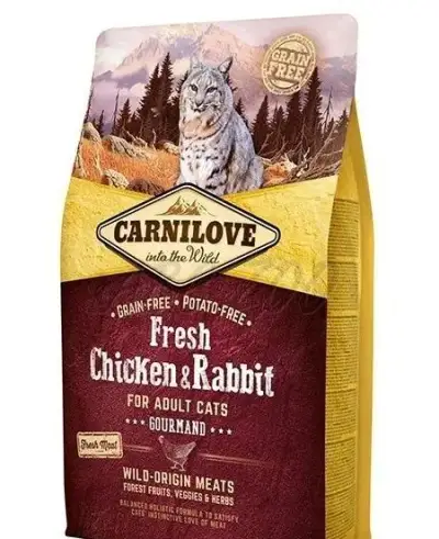 Granule Carnilove Fresh Chicken & Rabbit Gourmand adult cats
