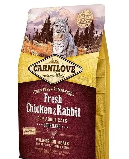Granule Carnilove Fresh Chicken & Rabbit Gourmand adult cats