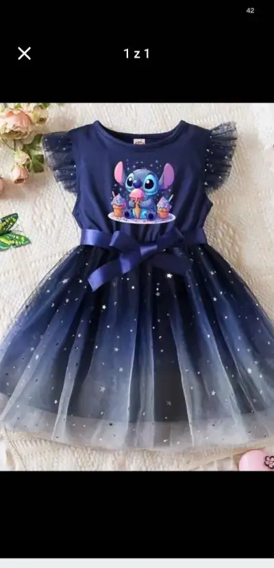 Nové krasne šaty Lilo Stich velkost 3/4roky