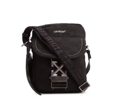 Off-White North/South Flight Multi Pocket Crossbody Bag