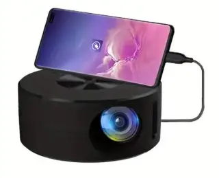 Mini projektor s funkciou zrkadlenia obrazu z mobilu