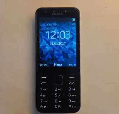 NOKIA 230, RM-1172 , 2015, 2-simkovy, cierny