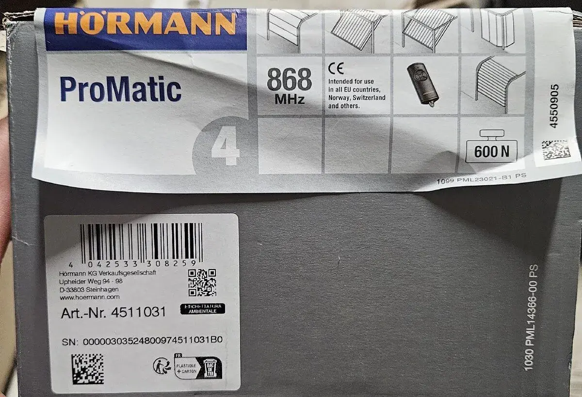 HÖRMANN Promatic 4