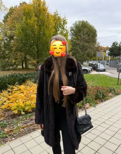 Pravý norkový kožuch / kabát