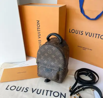 Originál LOUIS VUITTON Palm Springs Mini Monogram ruksak