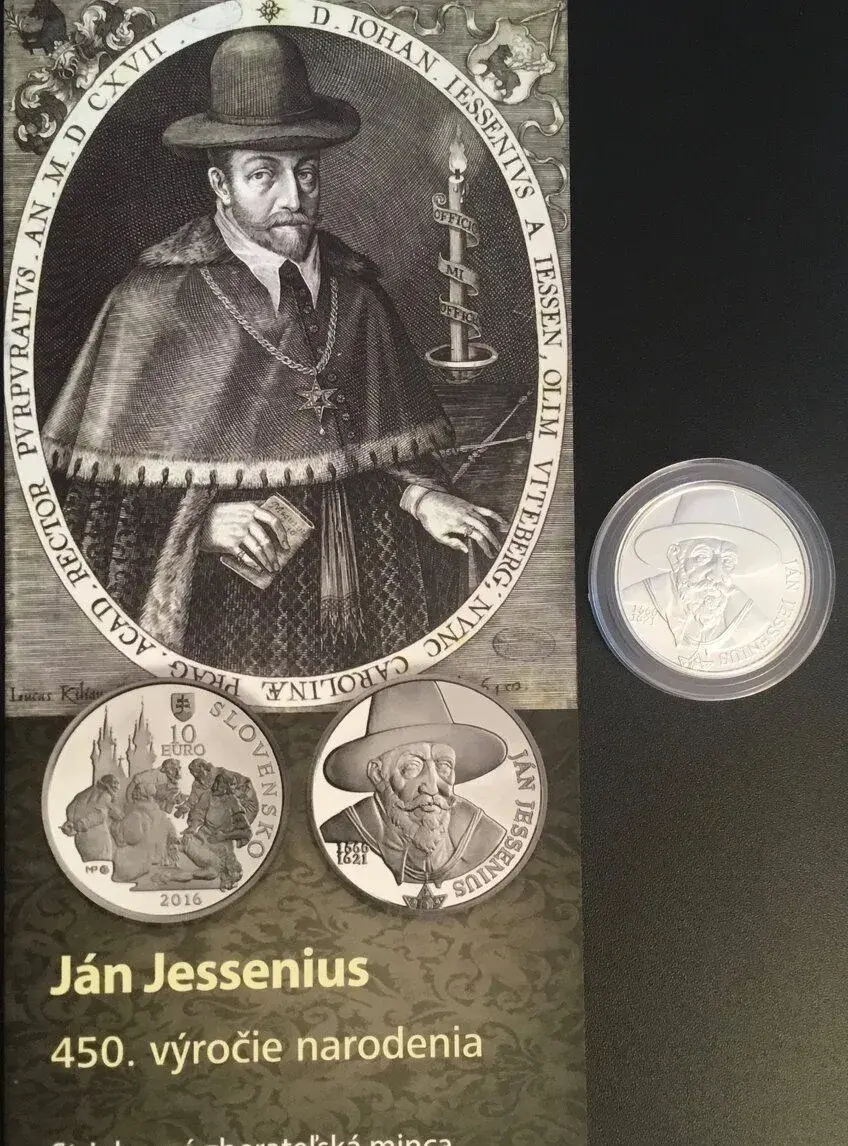 2016/10€ - Ján Jessenius - 450. výročie narodenia - BK