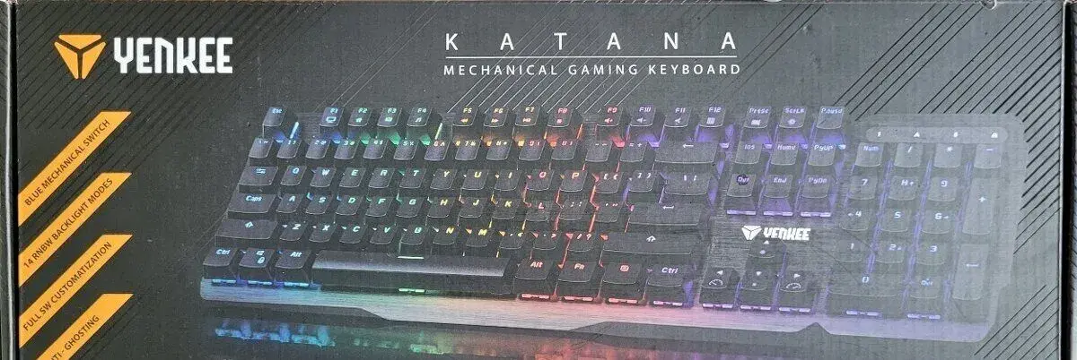 Mechanická herná klávesnica Yenkee YKB 3500 Katana AKO NOVÁ