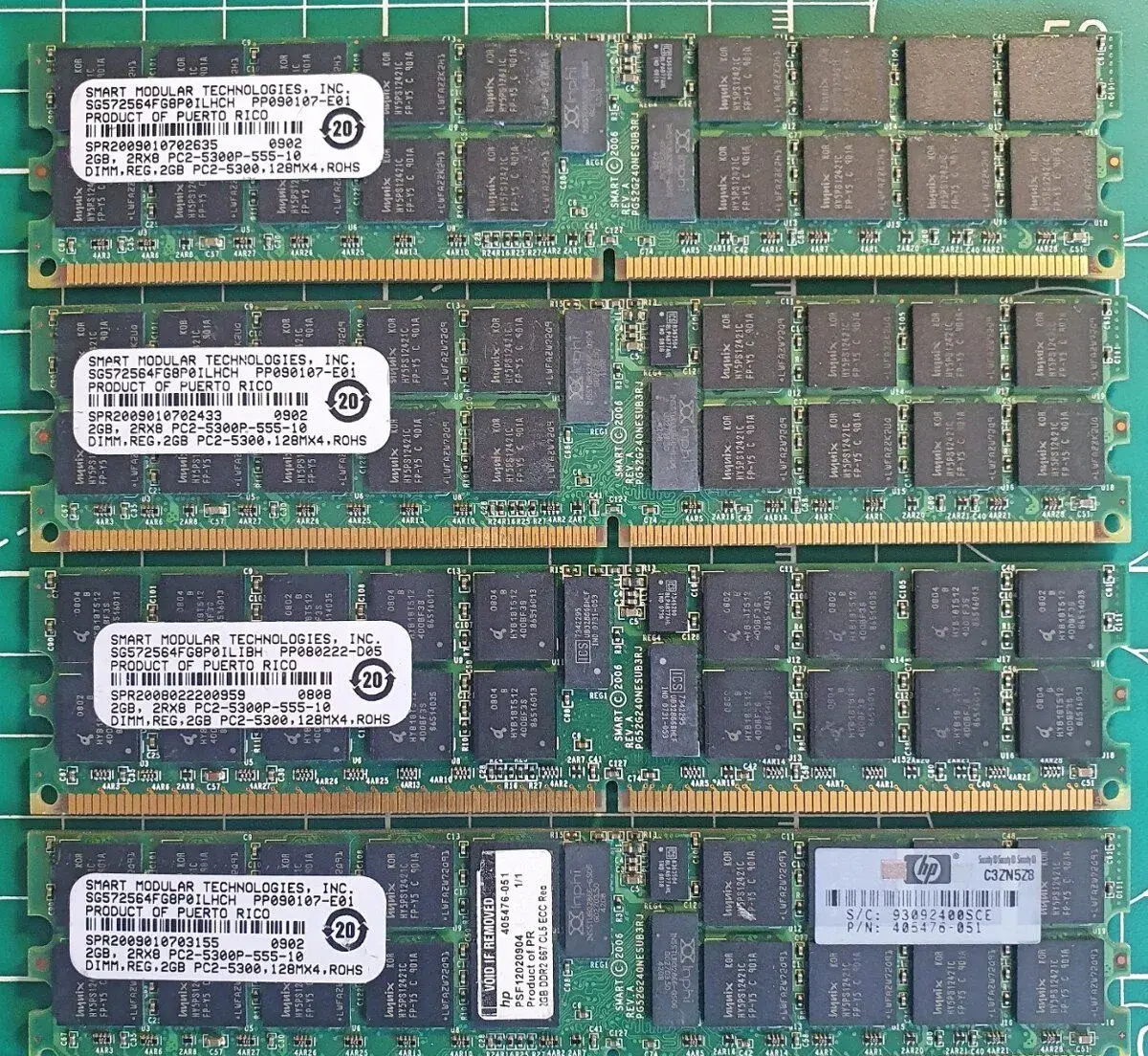 4x 2GB DIMM PC2-5300P