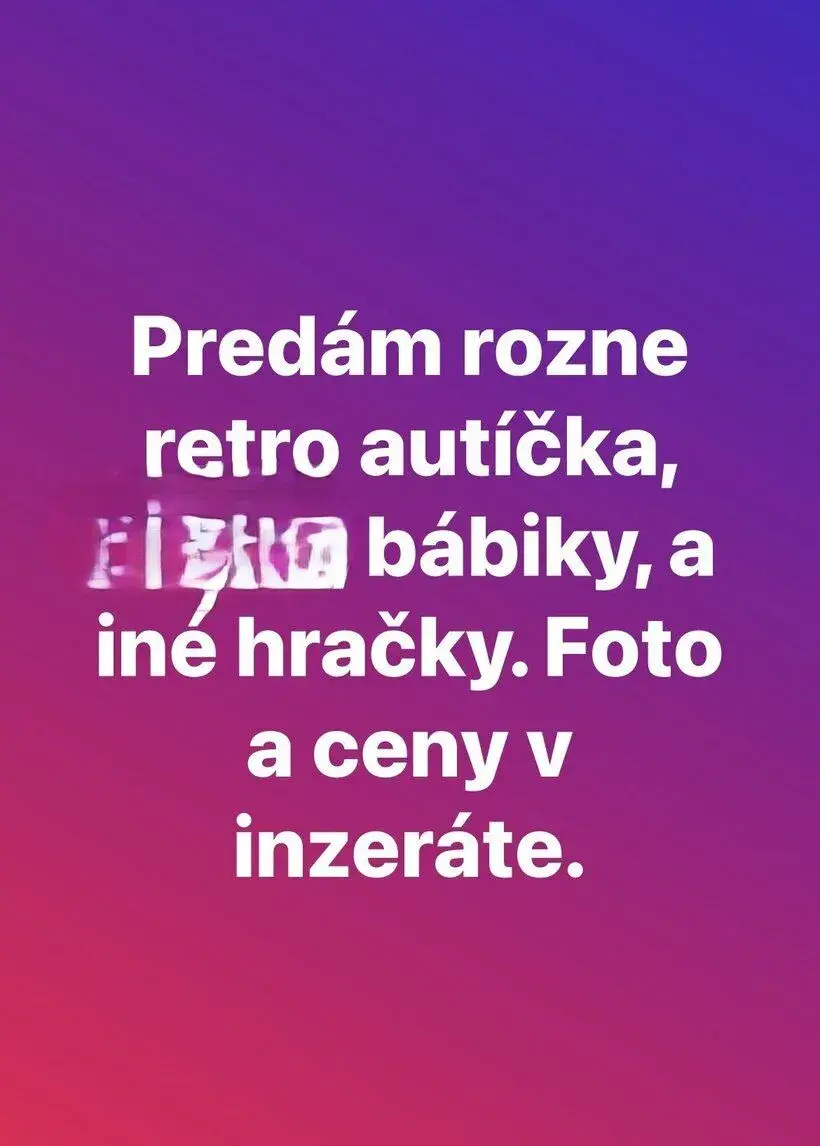 Rôzne retro hračky, autá, foto a ceny v inzeráte