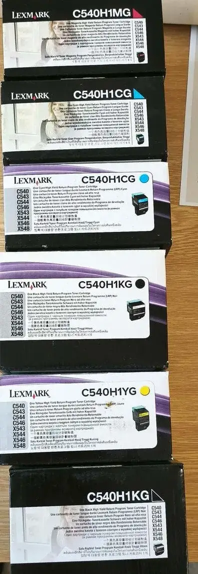 Úplne nové originálne tonerové kazety Lexmark – C540