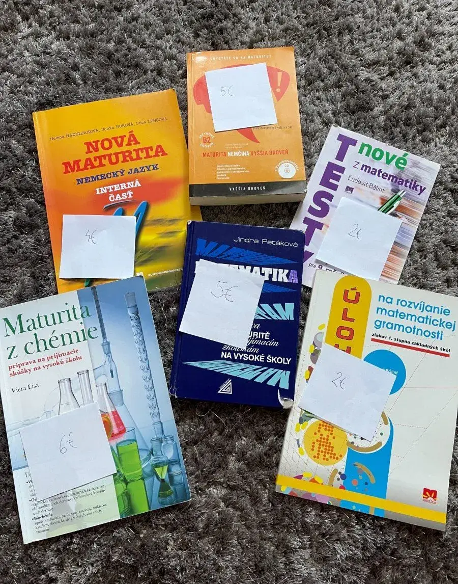 Učebnice rôzne maturita prijímačky základná škola