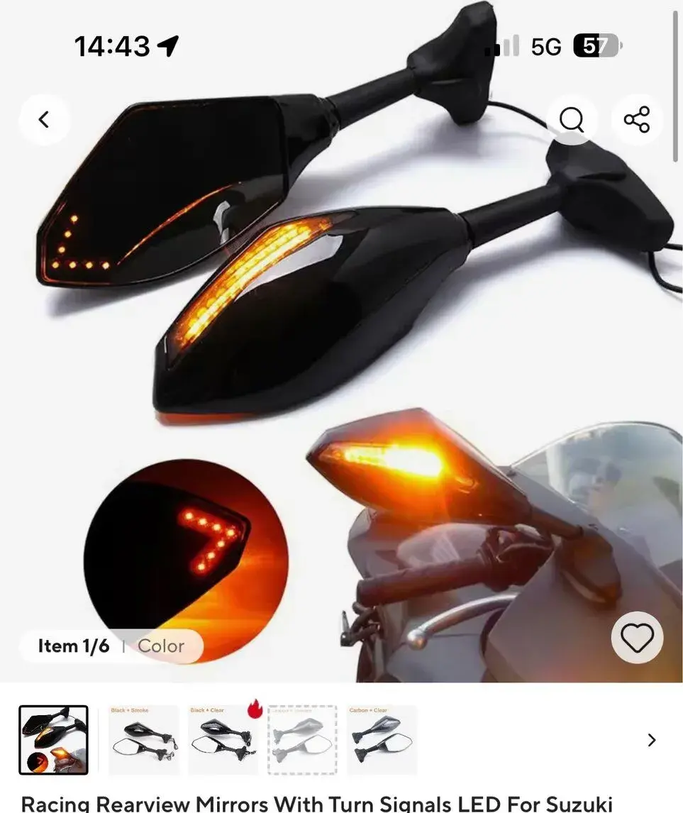 Spätne zrkadla na Suzuki