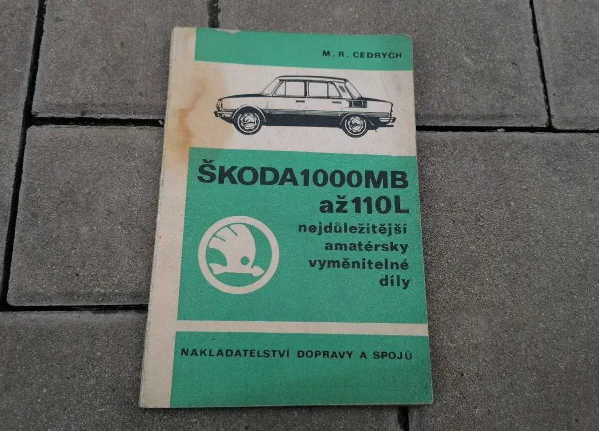 Kniha Škoda 1000 až 110L amatérsky vymeniteľné diely