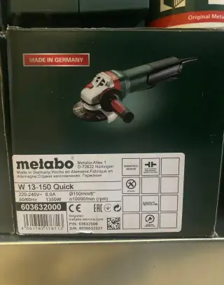 Uhlová bruska metabo W 13 - 150 Quick