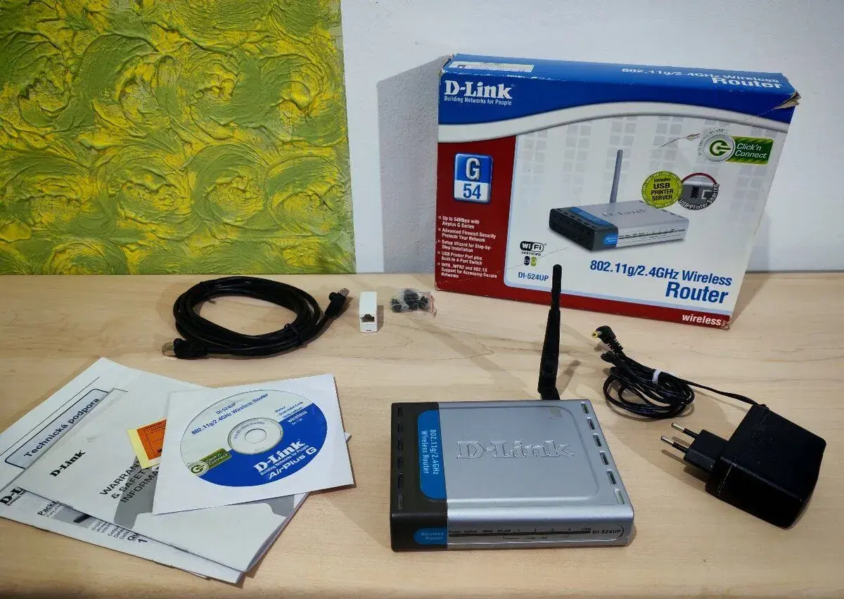 D-Link DI-524UP – Wi-Fi router s USB