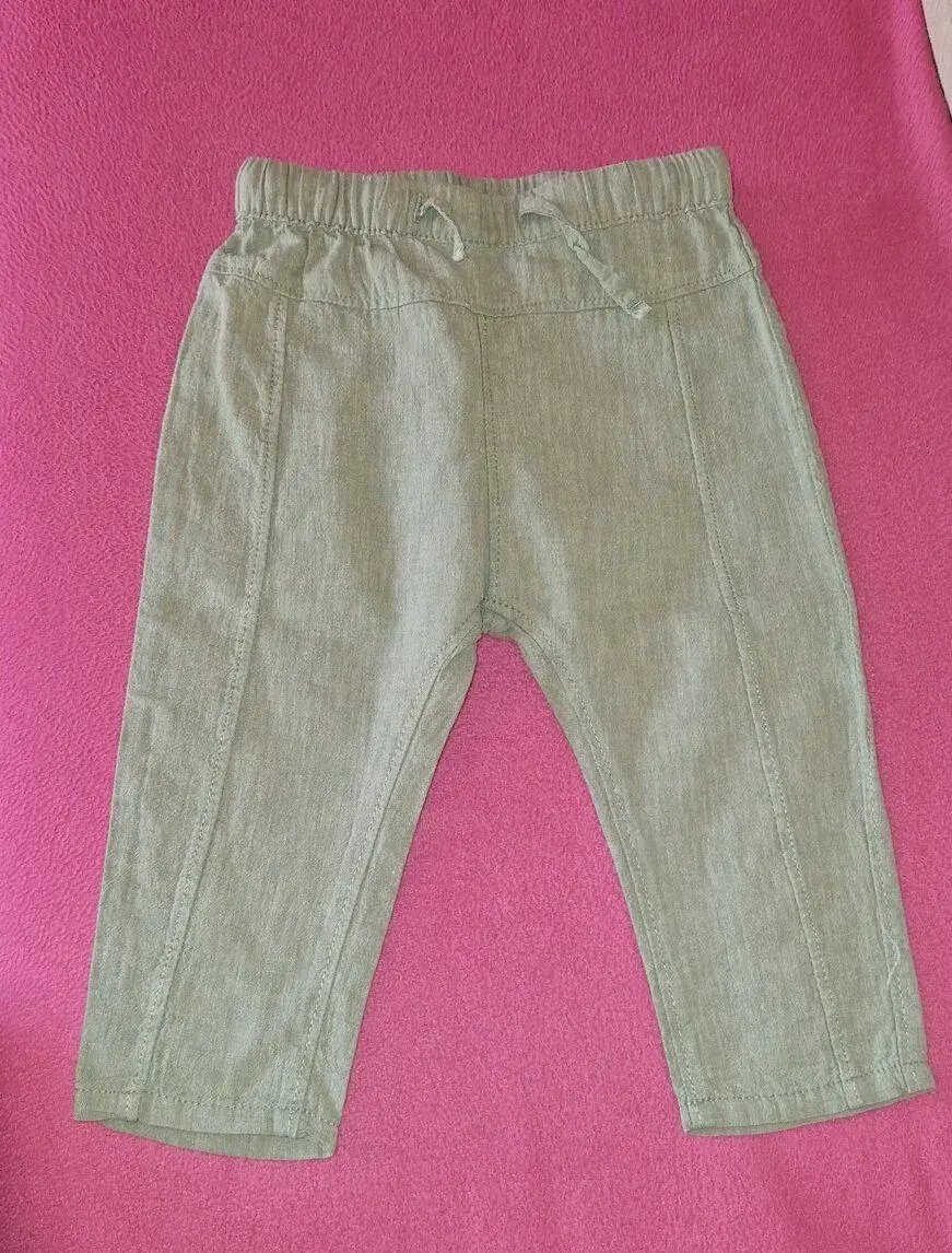 Ľanové nohavice H&M, v.80