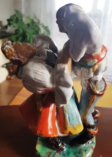 porcelán, keramika, Kutálek, Meissen, podnos Art deco,.
