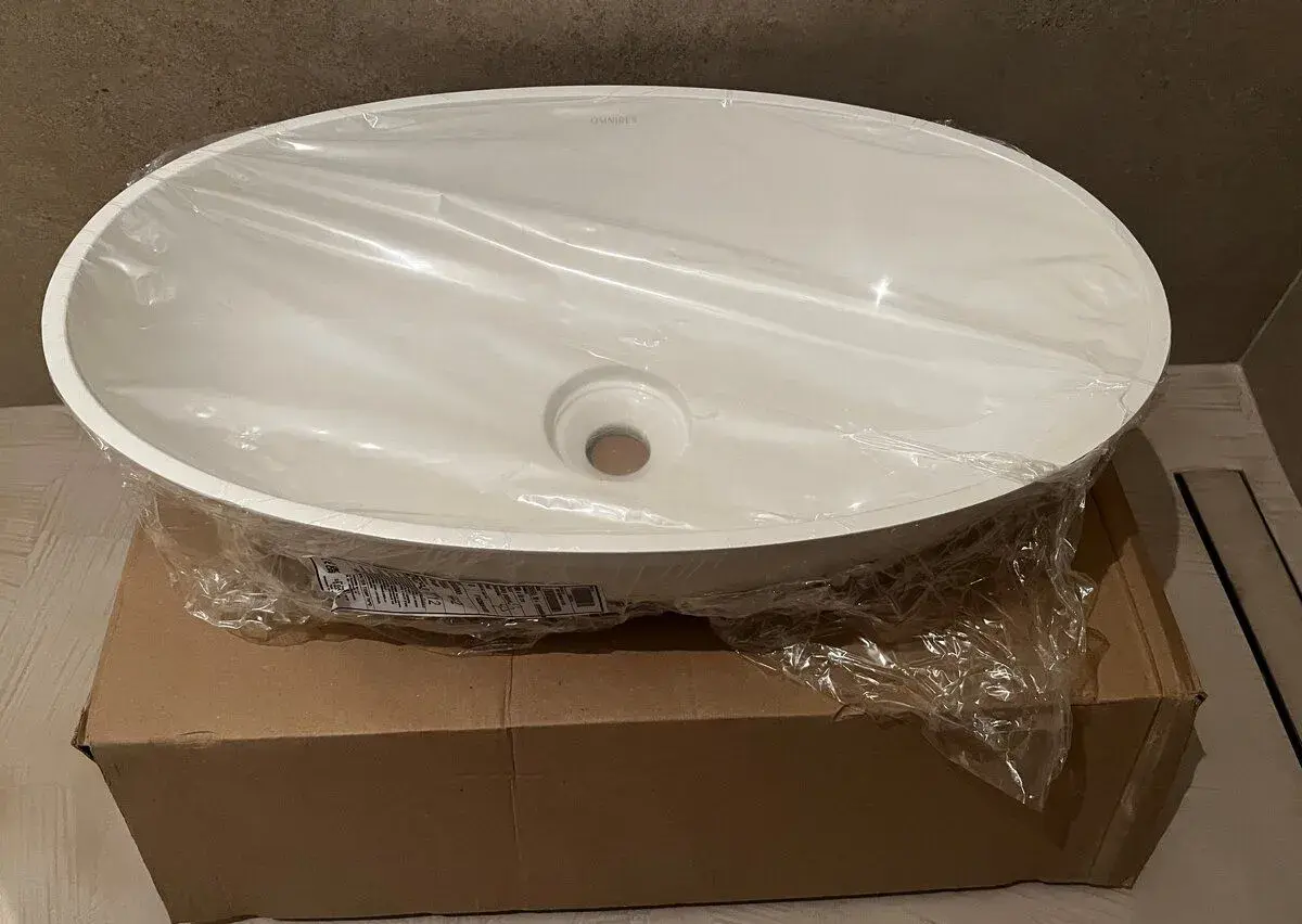 Omnires Shell 60×35 + sifón, výpust, Stella grátis set nové