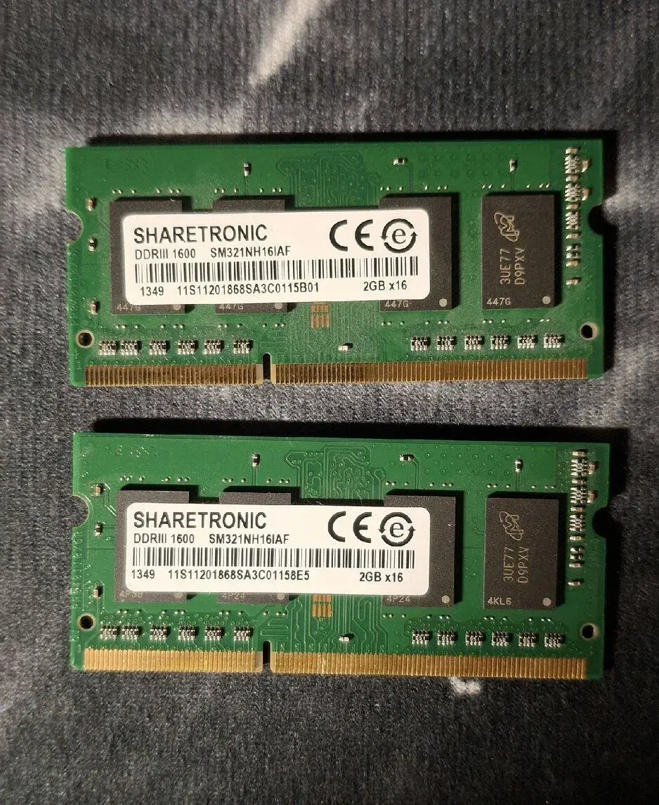 Ram 4GB (2x2GB) DDR3 1600MHz