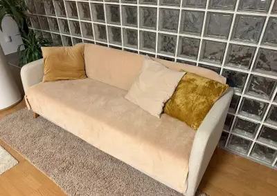 IKEA LINANÄS – 3-miestna pohovka, béžová