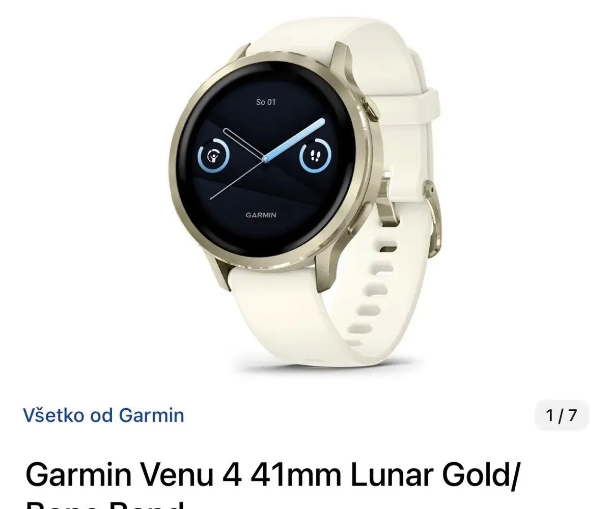 Garmin Venu 4 41mm Lunar Gold/Bone Band