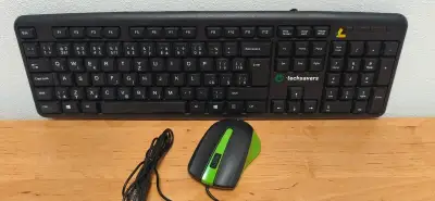 Klávesnica + myš k počítaču, USB, káblová,nová,výhodná cena