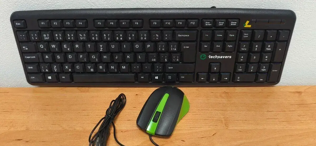 Klávesnica + myš k počítaču, USB, káblová,nová,výhodná cena