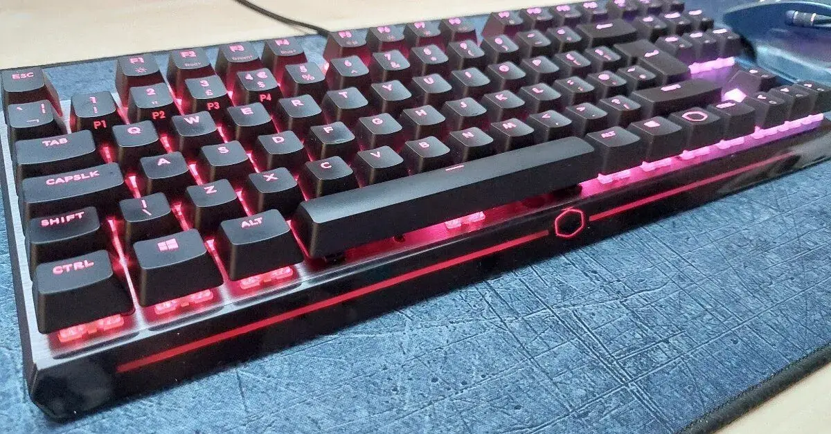Cooler Master MK730 klavesnica, TKL, cervene spinace