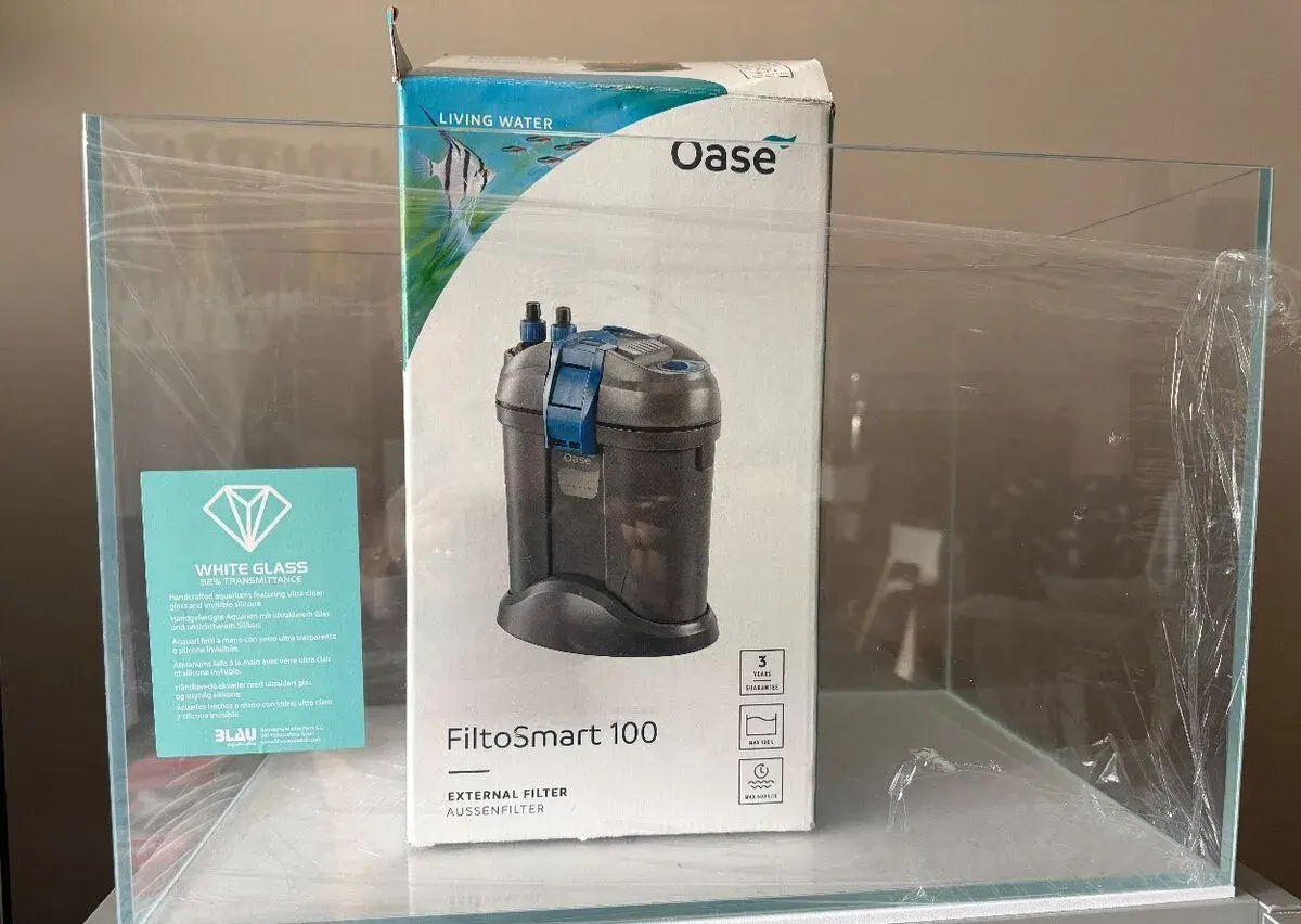 Aquascape akvárium Otiwhite + filter OASE nové