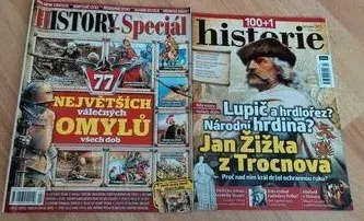 Časopisy Historická revue, History speciál a Historie