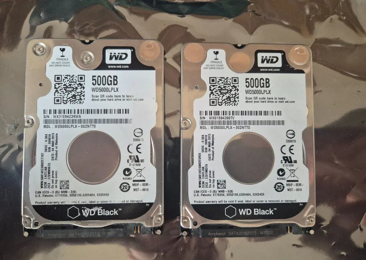 HDD 2,5" 500GB SATA WD BLACK (2x)