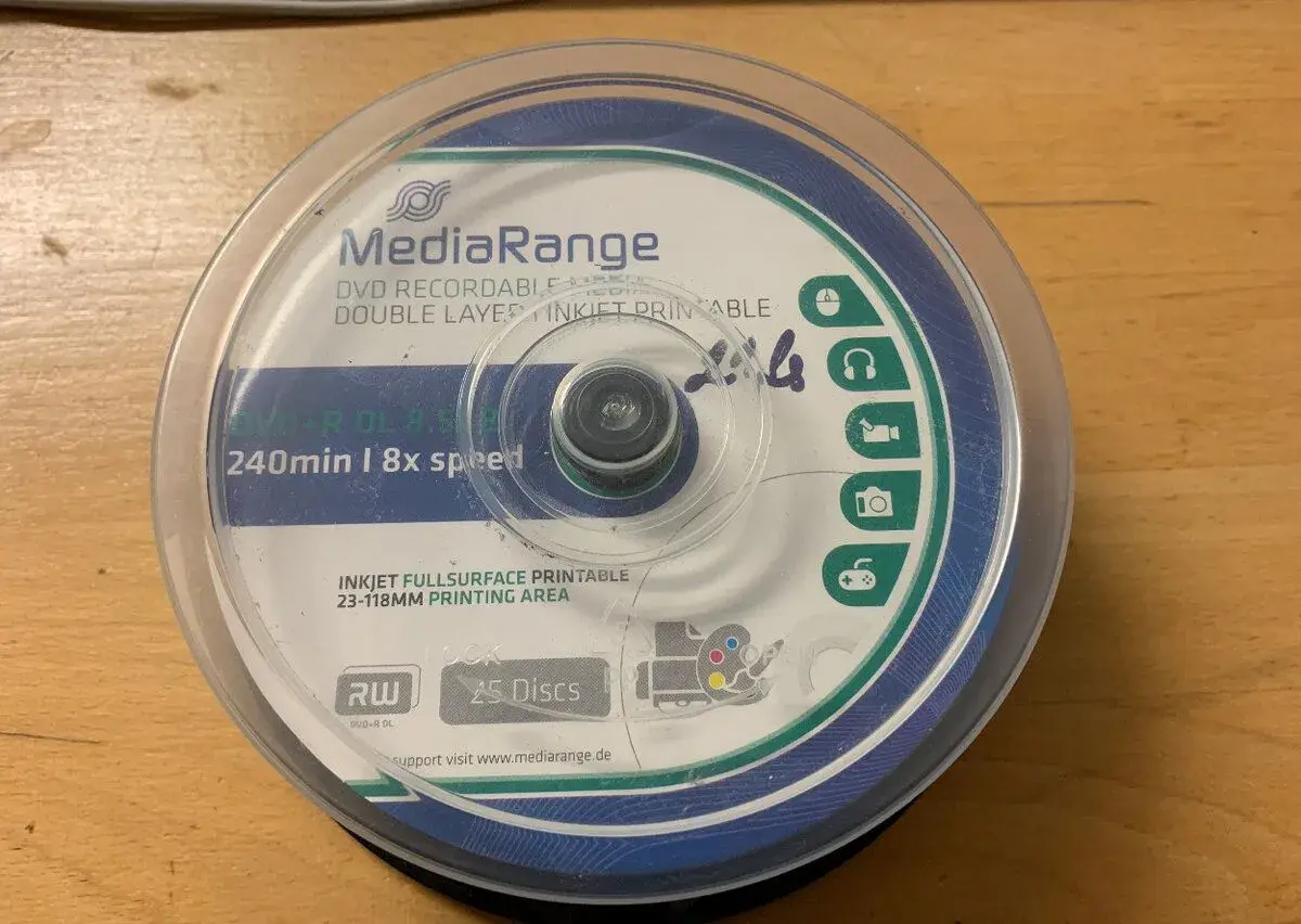 DVD+R MediaRange Double Layer 8,5GB 8x Printable