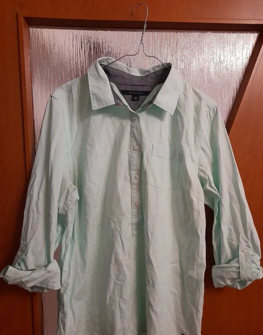 TOMMY HILFIGER original limetkova bluzka L