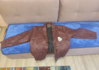 Pánska kožená bunda XL